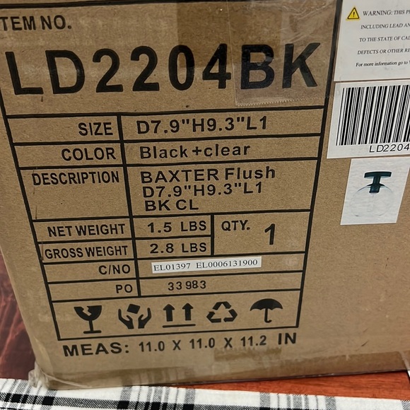 NIB Living District flush mount light - Picture 3 of 3